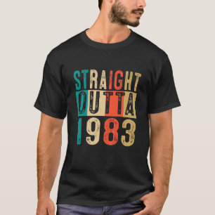 Kinder 40e verjaardag Gift Straight Outta 1983 40 T-shirt