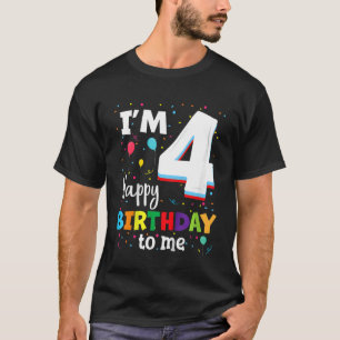 Kinder 4 jaar 4e verjaardag Happy Birthday Boy 4 j T-shirt