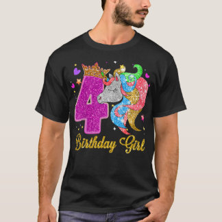 Kinder 4 jaar oud cadeau Kinder Tiener meisje vier T-shirt
