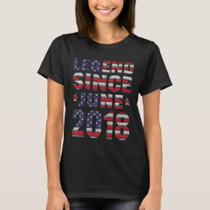 Kinder 4 jaar oud Geweldige sinds juni 2018 4e geb T-shirt
