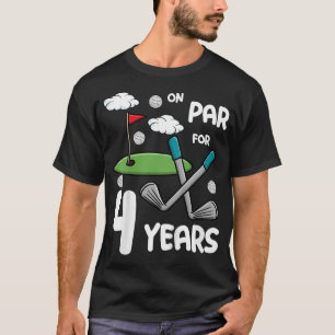 Kinder 4 Jaar Oud Golf Verjaardagsfeestgeschenk vo T-shirt