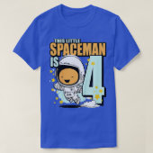 Kinder 4 jaar oud kind Astronaut 4e geboorte T-shirt (Design voorkant)