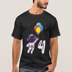 Kinder 4 jaar oud Kind geboortedag Astronaut Day O T-shirt