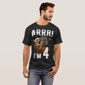 Kinder 4 jaar oud marineschip t-shirt (Voorkant volledig)