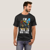 Kinder 4 Jaar Oud Monster Vrachtwagen 4e Verjaarda T-shirt (Voorkant volledig)