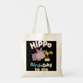 Kinder 4 jaar oud Shirt hippo Tote Bag (Achterkant)