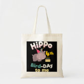 Kinder 4 jaar oud Shirt hippo Tote Bag (Voorkant)