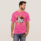Kinder 4 jaar oude dinosaurus 4e verjaardag T Rex T-shirt (Voorkant volledig)