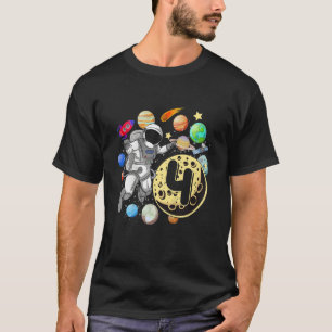 Kinder 4 jaar oude geboorte Boy Astronaut Vierde g T-shirt