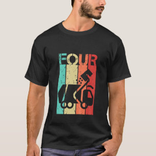 Kinder 4 jaar oude vuilniswagen Birthday 4th Birth T-shirt