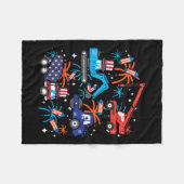 Kinder 4 juli bouwwagens voertuig Patriot Fleece Deken (Voorkant (Horizontaal))