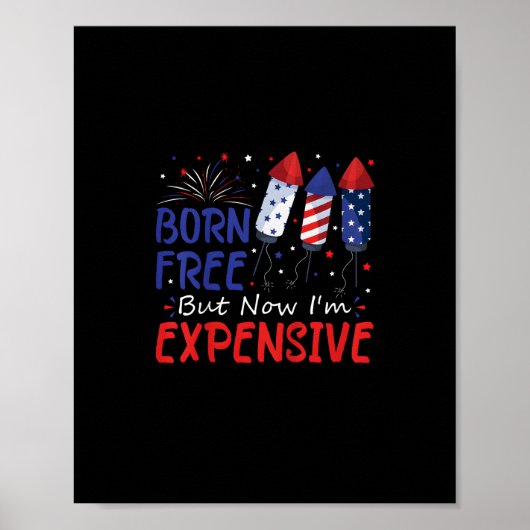 Kinder 4 juli gratis, maar nu ben ik duur t poster (Voorkant)
