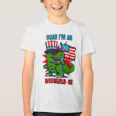 Kinder 4 juli Tri-Blend shirt (Voorkant)