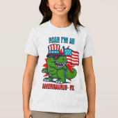 Kinder 4 juli Tri-Blend shirt (Voorkant)