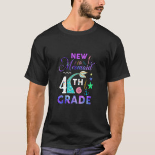 Kinder 4e gradide Zeemeerminnende scholieren Vierd T-shirt