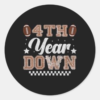 Kinder 4e Jaar Down Football Verjaardagsfeest 4e B Ronde Sticker