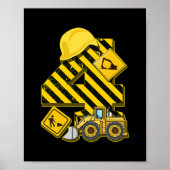 Kinder 4e jaardiummer I 4 jaar bouwer Poster (Voorkant)