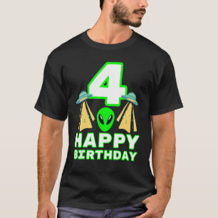 Kinder 4e Verjaardag Alien 4 Jaar Oud Jongen of Me T-shirt
