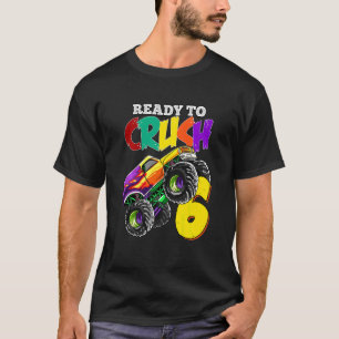 Kinder 4e verjaardag Boys Monster Truck 4 jaar oud T-shirt
