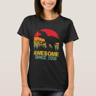 Kinder 4e verjaardag Dinosaur Trex 4 jaar oud Jong T-shirt