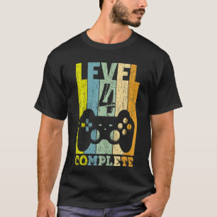 Kinder 4e verjaardag Jongen Meisniveau 4 jaar 2018 T-shirt