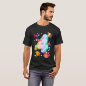 Kinder 4e verjaardag regenboogvis Tetra Populaire  T-shirt (Voorkant volledig)