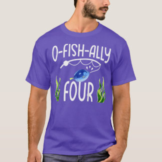Kinder 4e Vis met de Birthday Funny Pun 207 T-shirt