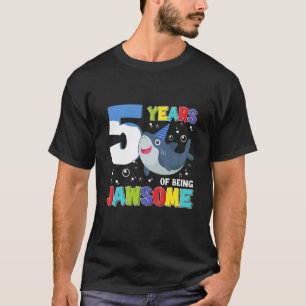 Kinder 5 jaar Geweldige haai 5th Bi T-shirt