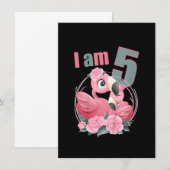 Kinder 5 jaar oud 5 jaar oud 5 jaar oud Flamin Kaart (Voorkant / Achterkant)