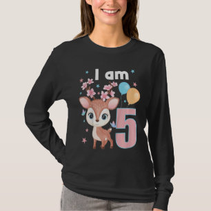 Kinder 5 Jaar Oud 5 Verjaardagsuitfit Jongen Meisj T-shirt