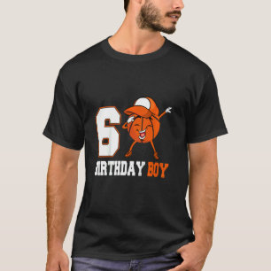 Kinder 5 Jaar Oud Dabbing Basketbal 5e Verjaardag  T-shirt