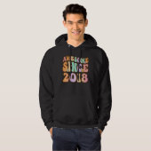Kinder 5 jaar oud Geweldige sinds 2018 5e verjaard Hoodie (Voorkant volledig)