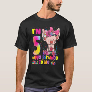 Kinder 5 jaar oud meisje Geweldige prinses Cute Pi T-shirt
