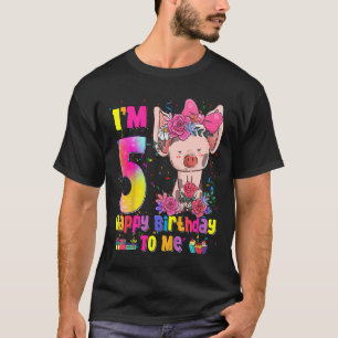 Kinder 5 jaar oud meisje Geweldige prinses Cute Pi T-shirt