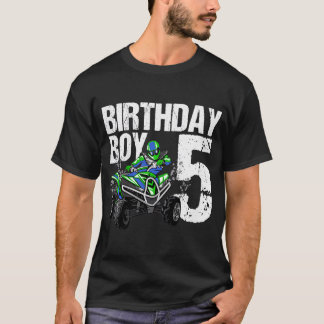 Kinder 5 jaar oud quad Birthday-thema ATV 4 Wh T-shirt