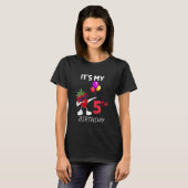 Kinder 5 jaar oude aardbei Het is mijn 5e verjaard T-shirt (Voorkant volledig)