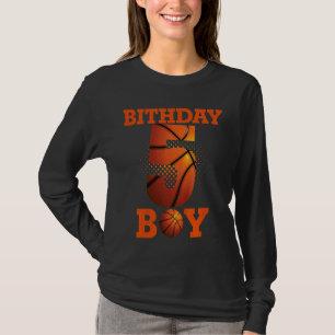 Kinder 5 jaar oude Basketball Boy 5th Birthday Par T-shirt