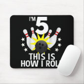 Kinder 5 jaar oude Bowling Birthday Party How I Ro Muismat (Met muis)