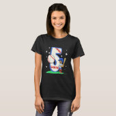 Kinder 5 jaar oude Dabbing Boy Baseball Player Bir T-shirt (Voorkant volledig)