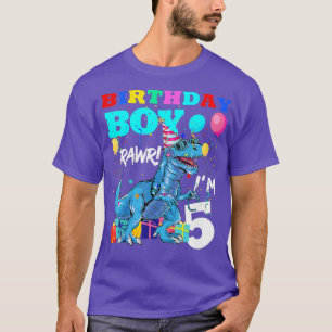 Kinder 5 jaar oude Gift 5th Birthday Boy 5th Birth T-shirt