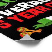 Kinder 5 jaar oude Mexicaanse Fiesta 5e verjaardag Poster (Hoek)