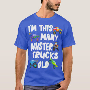 Kinder 5 jaar oude monster Truck Birthday Party - T-shirt