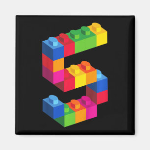 Kinder 5-jarige bouwstenen Blokkeren 5 Magneet