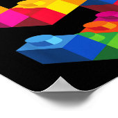 Kinder 5-jarige bouwstenen Blokkeren 5 Poster (Hoek)