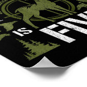 Kinder 5-jarige jachtdag op de Duck Deer H Poster (Hoek)