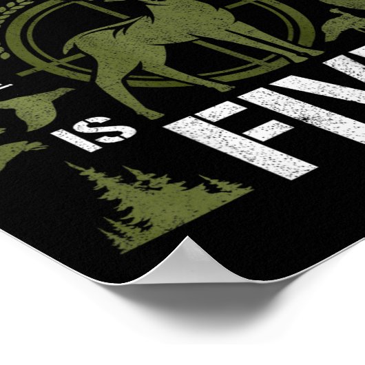 Kinder 5-jarige jachtdag op de Duck Deer H Poster (Hoek)