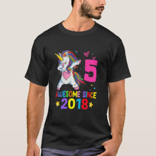 Kinder 5-jarige meisjes Tieners die abbing Unicorn T-shirt