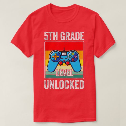 Kinder 5e niveau van de rang open terug naar schoo t-shirt (Design voorkant)