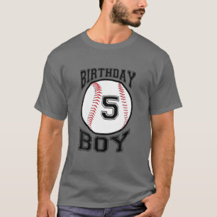 Kinder 5e verjaardag 2016 Baseball Boys Vijf 5 5e T-shirt