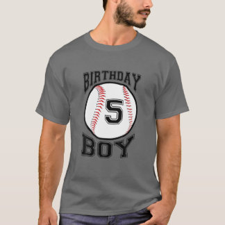 Kinder 5e verjaardag 2016 Baseball Boys Vijf 5 5e T-shirt